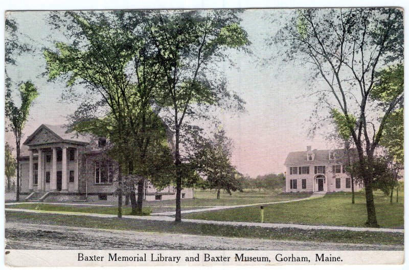 Gorham, Maine, Baxter Memorial Library and Baxter Museum