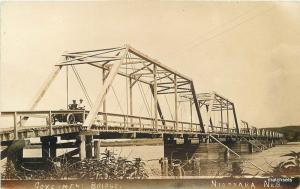 C-1910 Knox County Government Bridge Niobrara Nebraska RPPC Real photo 11275