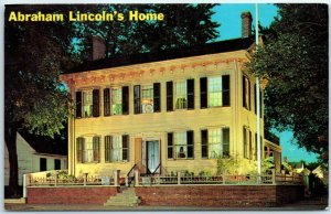 M-29895 Abraham Lincoln's Home Night Scene Springfield Illinois
