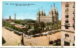 Utah Salt Lake City Temple Block and Pioneer Monument