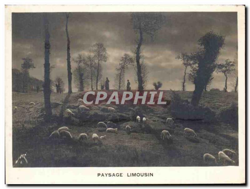 Old Postcard Limousin Landscape