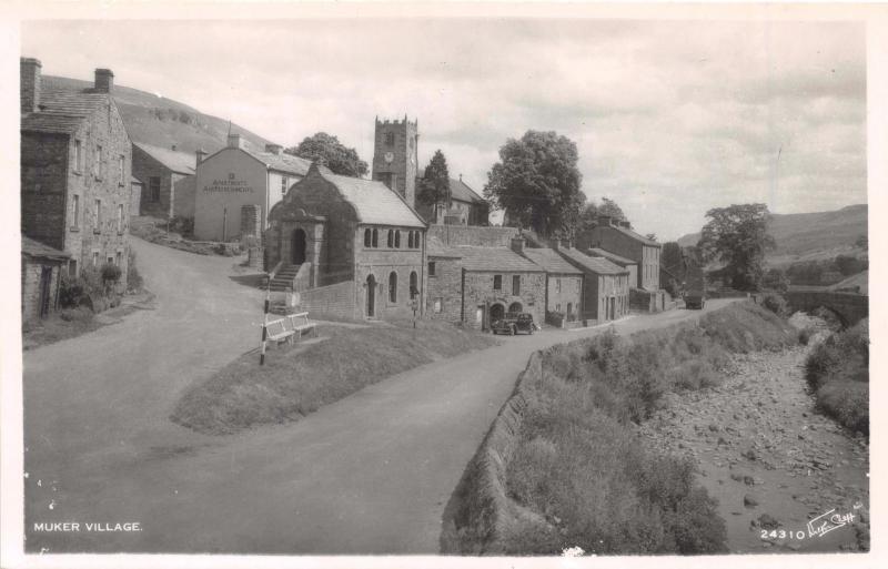 MUKER VILLAGE YORKSHIRE UK~WALTER SCOTT PHOTO POSTCARD