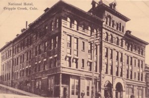 Colorado Cripple Creek Hotel Colorado USA Antique Postcard