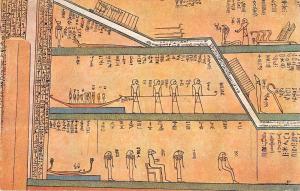 BR102380 the tomb of ra aa kheperu amenhotep egypt africa painting postcard