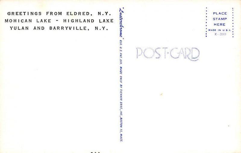 Greetings From Eldred, New York, USA  