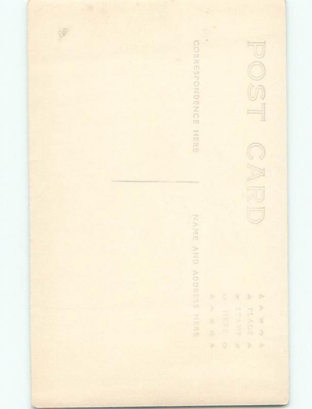 Old rppc BUILDING SCENE Architecture Postcard AB1153