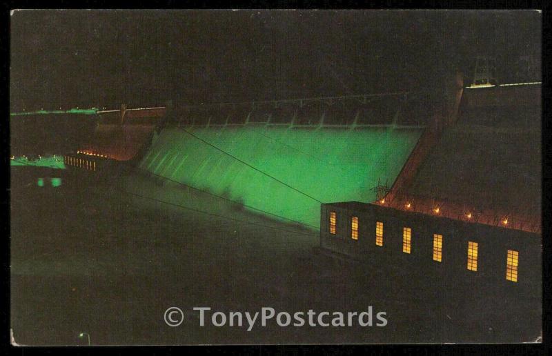 Grand Coulee Dam At Night