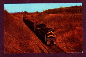 VT VERMONT Railroad Train BURLINGTON Rutland Postcard