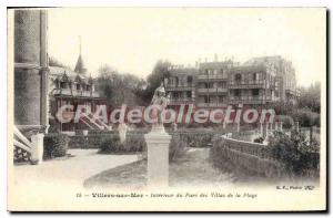 Old Postcard Villers sur Mer Interior Du Parc Des Villas De La Plage