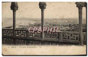 Postcard Old Oran View from Belvedere