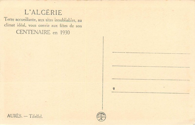 Algeria Aures - Tifelfel 1930