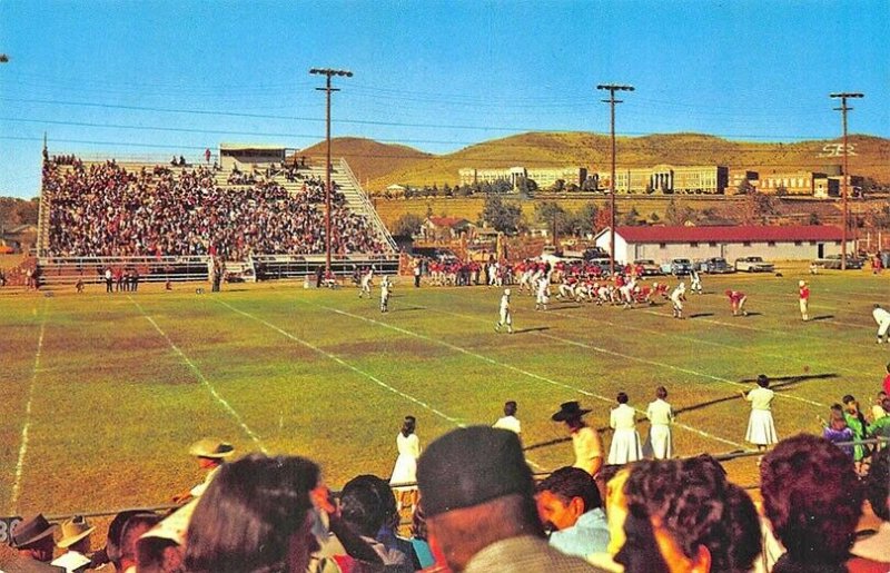 West TX Ross State College Center of Big Bend Football Game Postcard