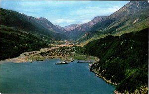 Postcard AERIAL VIEW SCENE Skagway Alaska AK AL5245