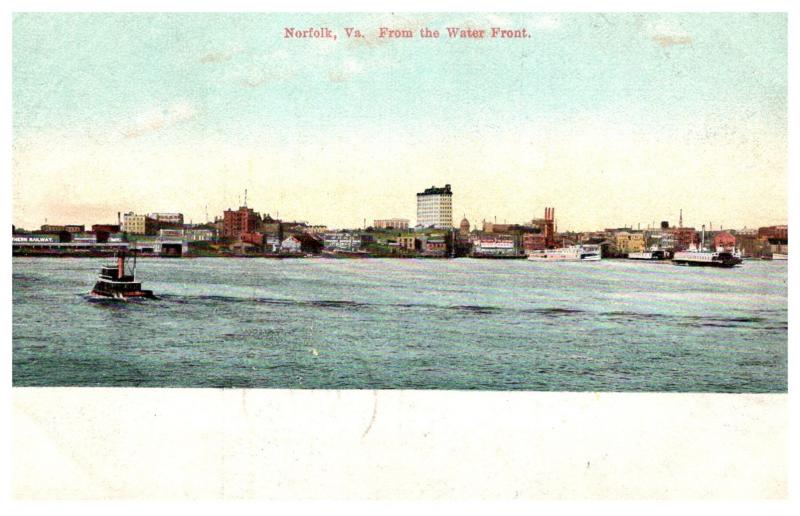 Virginia Norfolk , Aerial view from Ocean