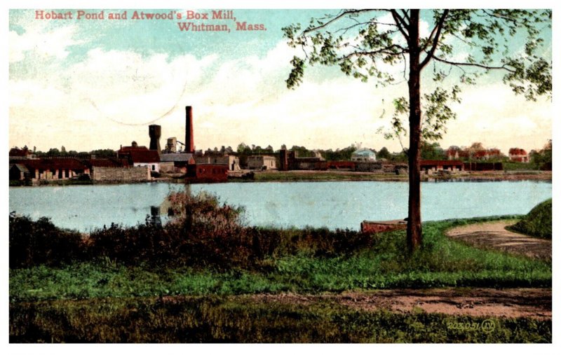 Massachusetts  Whitman Hobart pond , Atwood Box Mill