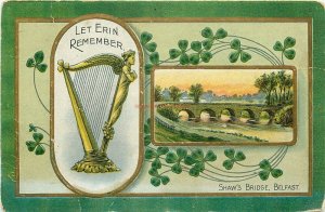 Saint Patrick's Day, Let Erin Remember, Embossed