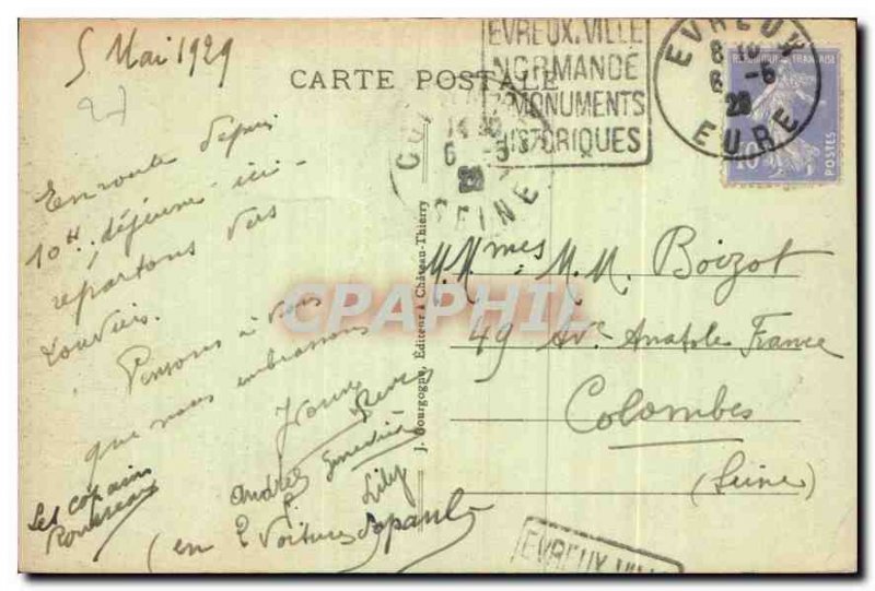 Old Postcard Evreux Eure La Cathedrale