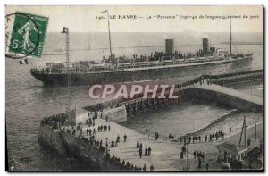Old Postcard Boat Ship Le Havre Provence