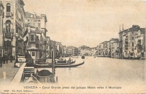 Italy sail & navigation themed postcard Venice Canal Grande gondola