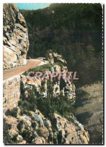 Postcard Modern Franche Comte Picturesque St. Claude Road has Faucillle gorge...