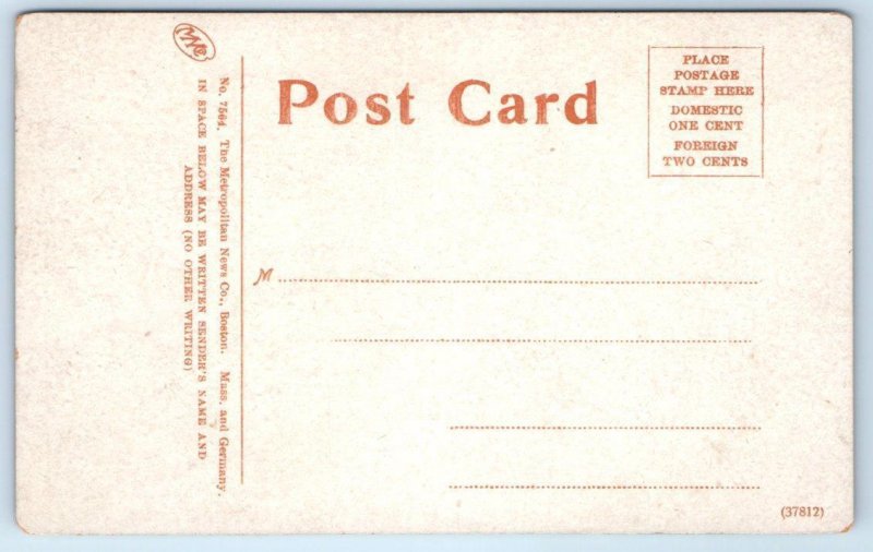 WELLSLEY, MA Massachusetts ~ HUNNEWELL GARDENS c1910s Norfolk County  Postcard