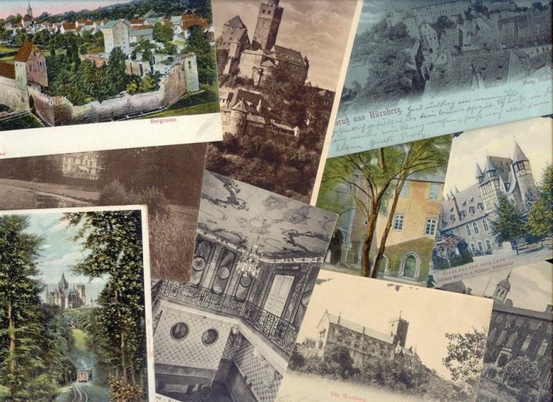 germany, 10 Early Postcards CASTLE SCHLOSS BURG RUINS RUINE KASTEEL (Lot 3)