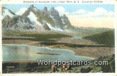 Ramparts of Amethyst Lake Jasper Park Canada 1929 