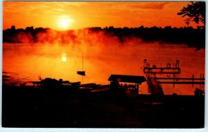 MUKWONAGO, Wisconsin WI   PHANTOM RANCH Christian Camping Sunset  Postcard
