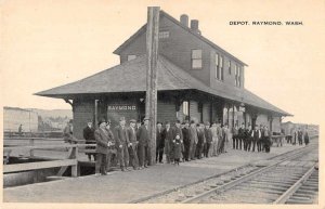 Raymond Washington Depot Train Station Vintage Postcard AA11151