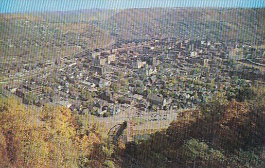 Pennsylvania Johnstown View Of The City From Top Of Inclined Plane