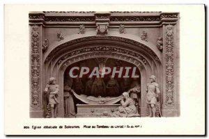 Old Postcard Abbey Church of Solesmes Entombment of Christ