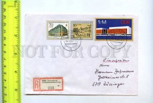 254978 GERMANY GDR DDR 1990 year Sonneberg registered real posted COVER