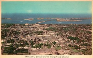 Vintage Postcard 1965 Colorful Gulf Beaches Clearwater Florida Sun News Co. Pub 