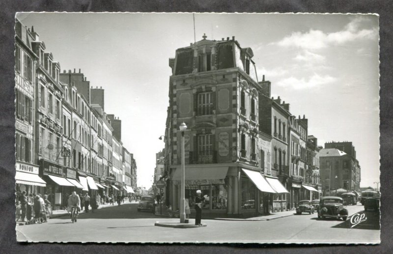 dc976 - CHERBOURG France 1950s Street View Real Photo Postcard