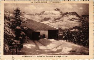 CPA COMBLOUX La chaine des Aravis et le garage (337542)