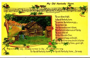 Kentucky Song Card My Old Kentucky Home