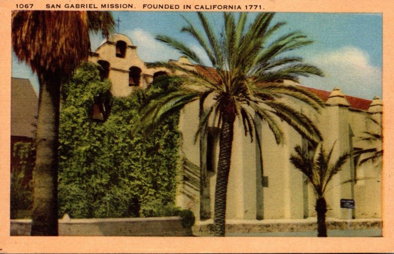 California San Gabriel Mission Founded 1771