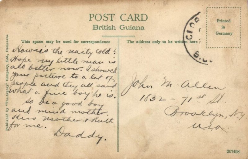 british guiana, Guyana, Demerara, GEORGETOWN, Camp Street (1910s) Postcard