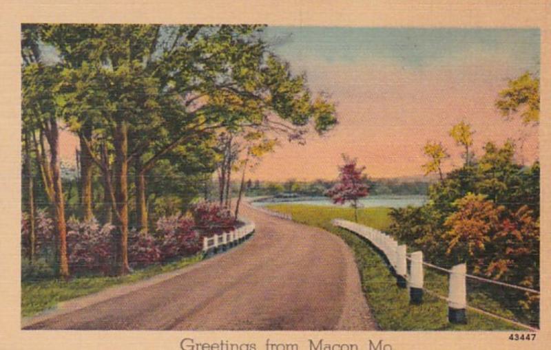 Missouri Greetings From Macon 1946