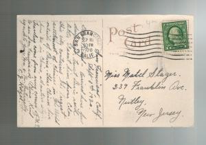 1920 San Francisco USA Chinatown RPPC Postcard cover Bulletin Board