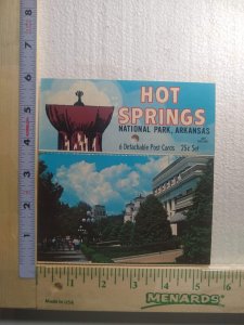 Postcard Folder Hot Springs National Park, Hot Springs, Arkansas