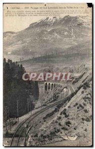 Old Postcard landscape on Cantal Lioran in the Vallee de la Cere