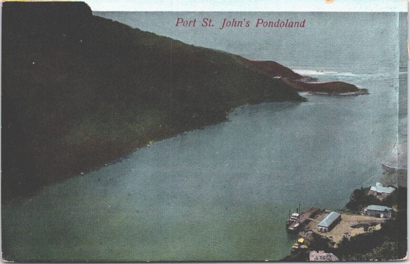 South Africa Port of St John's Pondoland Vintage Postcard 05.42