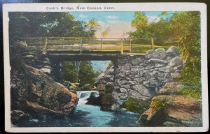 Vintage Postcard 1915-1930 Cook's Bridge, New Canaan, Connecticut (CT)