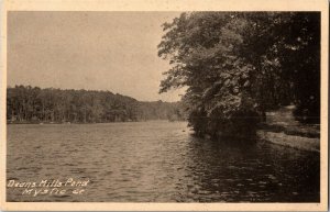 Deans Mills Pond, Mystic CT Vintage Postcard W03