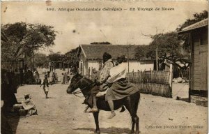 CPA AK Senegal Fortier 495. Afrique Occidentale-En Voyage de Noces (235260)