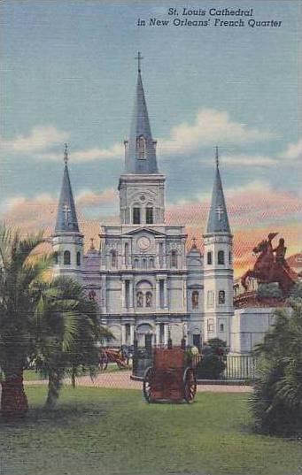 Louisiana New Orleans St Louis Cathedral In French Quarter