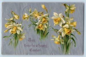 Lynn North Dakota ND Postcard Easter Lily Flowers Nash 1909 Posted Antique