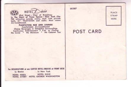 Hotel Dixie, Times Square, New York City