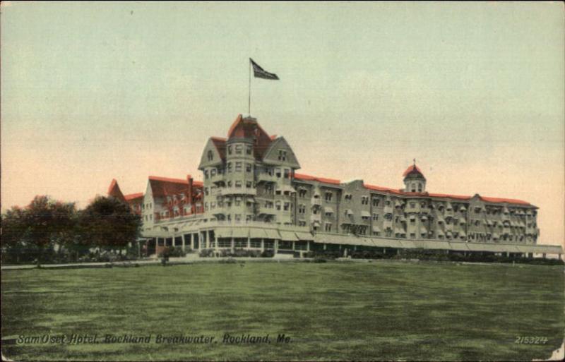 Rockland ME Samoset Hotel c1910 Postcard #6